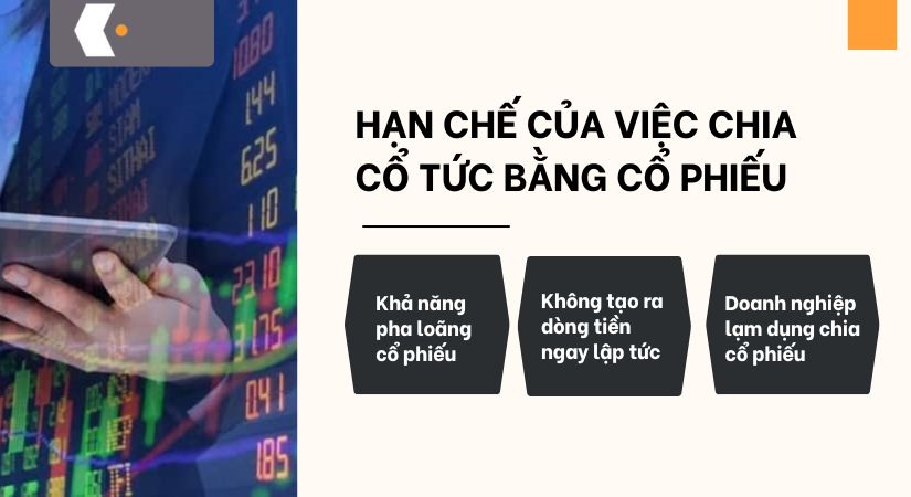 Hạn chế của việc chia cổ tức bằng cổ phiếu